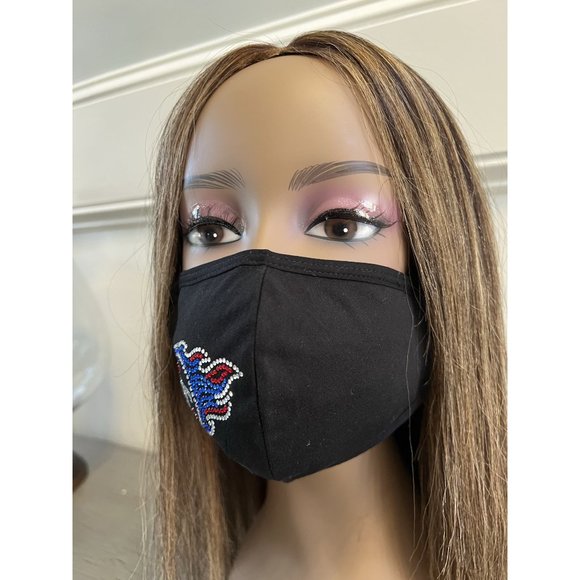 Tennessee Titans Bling Face Mask Side Logo - Picture 4 of 8